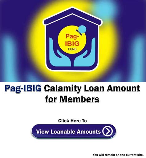 Pag ibig calamity loan amount